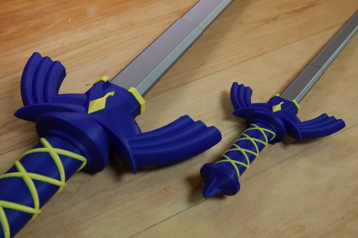 3D Printed Collapsible Sword with Adjustable Handle - Upgraded Version